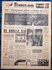 La Une Du Journal France Soir 21/22 December 1958 De Gaulle election