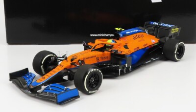 Minichamps McLAREN F1 MCL35L ITALY GP 2021 NORRIS #4 1/18 Scale