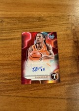 Zakai Zeigler 2023-24 Bowman Best U Chrome Red Refractor /10 Auto NRMT+ Rookie