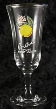 Britivic juice orange glass 5.5 inches tall home bar collectable