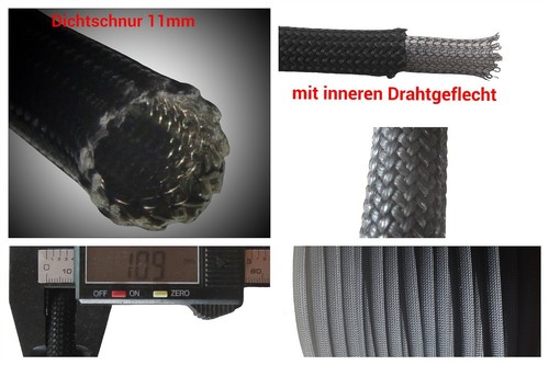 Ofendichtung 9.5 10 11 12 13 15 16 Kamindichtung Ofenschnur Dichtung Dichtschnur - Bild 7 von 119