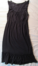 Next - Size 8 - Black - Cotton - T-Shirt Dress