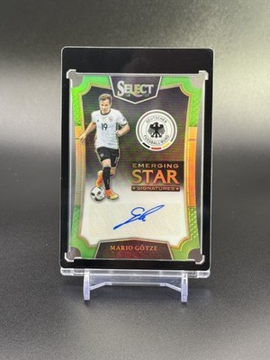 2016-17 Panini Select Soccer Emerging Star Germany Legend Mario Gotze Auto /35