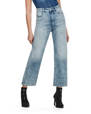 G-Star Damen Jeans, Tedie Ultra High Straight rp Ankle, Hellblau, W27 L32