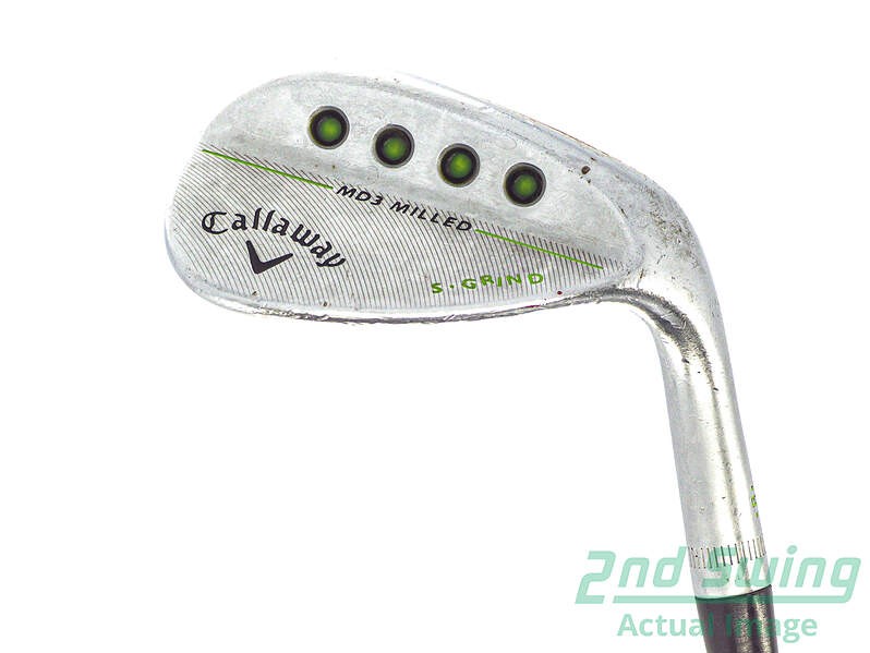 Callaway MD3 Milled Chrome 56° Sand Wedge S-Grind Steel Stiff Right 35in