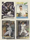 Paul Skenes Pittsburgh Pirates 4-Card Lot Topps Heritage, Donruss, Bowman Chrome