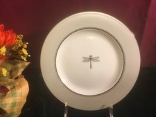 Kate Spade June Lane Platinum Salad Plates NEW with tags USA white second Q
