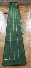 Putting Matt for Indoors, Golf Putting Mat Kamitty with Ball Return Mini Game