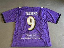 Justin Tucker Signed Autographed Baltimore Ravens Jersey JSA Authenticated