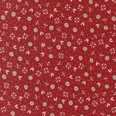 MODA - Chilly by Sweetwater - Christmas Flowers - Red 1/4yd