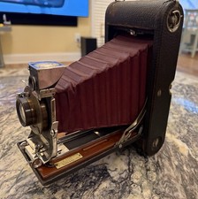 1902 Vintage Kodak No.3A Folding Pocket Camera Model A - Red Bellows