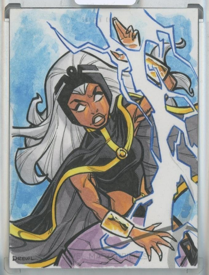 DrewL Marvel 2022 Masterpieces Sketch trading card — raw and PSA graded price guide