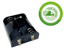 Philmore BH221B - 2x C Battery Holder with SOLDER LUG Connection For 2 "C" Cell