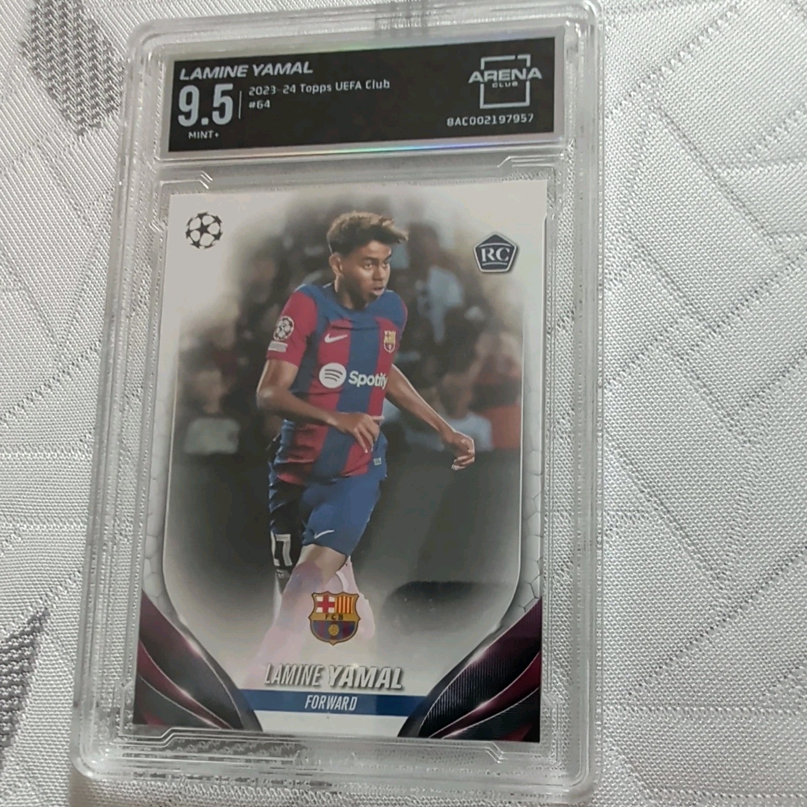 LAMINE YAMAL ROOKIE #64 ⚽🔥 2024 TOPPS UEFA CLUB COMPETITIONS CHAMPIONS view 1