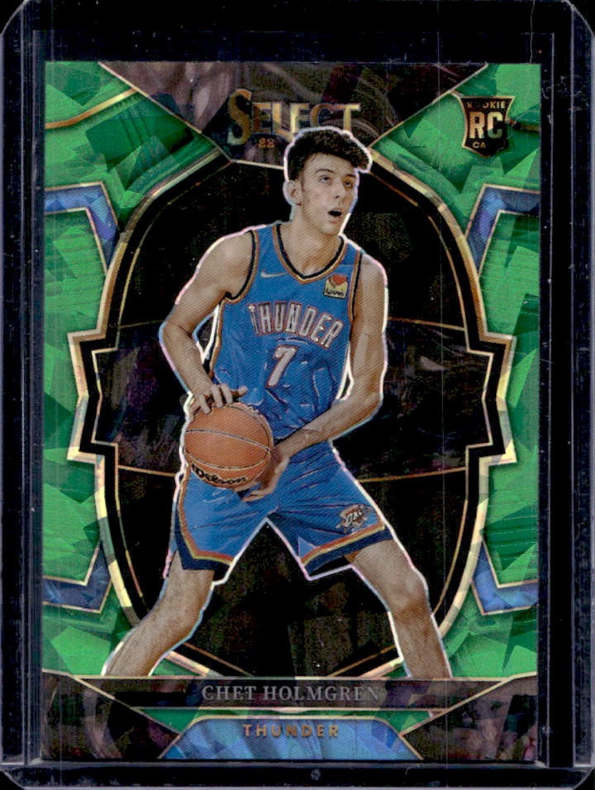 2022-23 Select Chet Holmgren RC Green Ice Prizm Concourse #83 Thunder