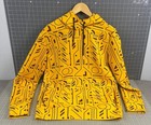Under Armour Yellow Geometric Circuit?? Pattern Hoodie SZ. Small vg++
