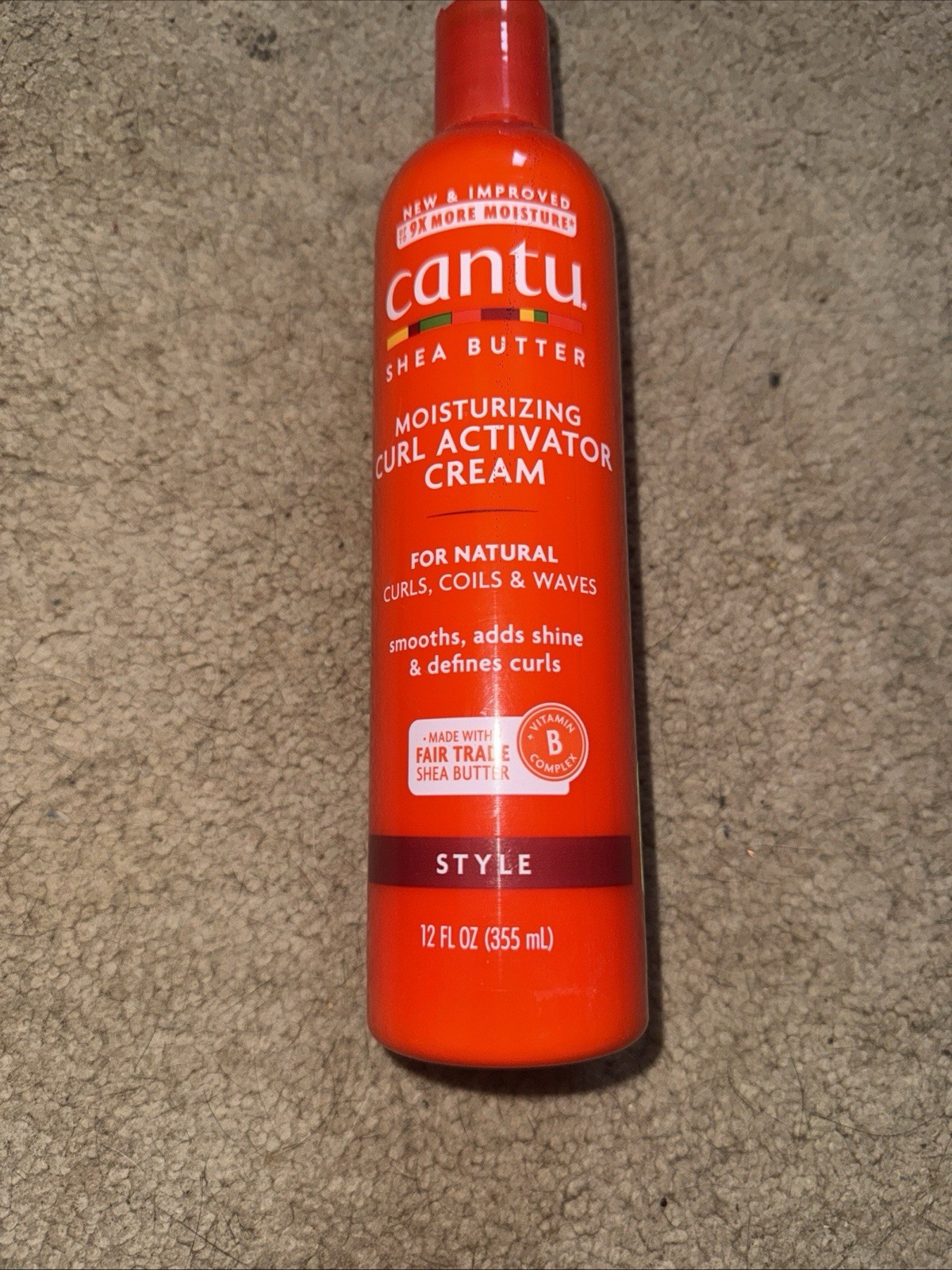 Shea Butter Curl Activator Cream 12 Oz - Moisturizing & Frizz Control for Curls