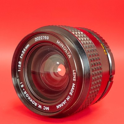 Minolta MC W.ROKKOR-SI 24mm F/2.8 Wide Angle MF Lens From JAPAN