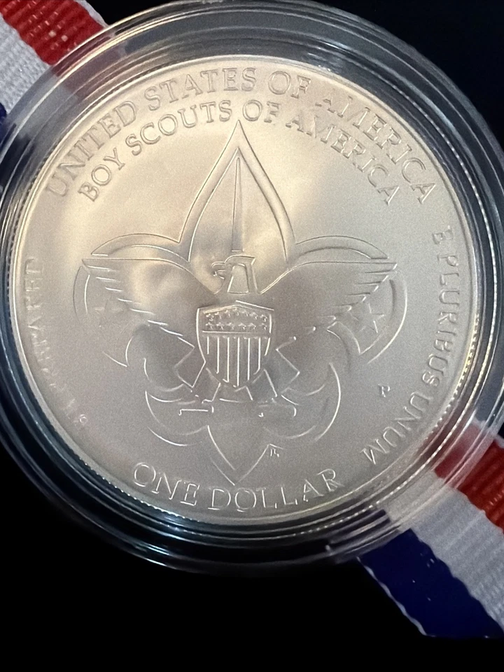 2010 Boy Scouts of America Silver Dollar Proof US Mint $1 COA Boxed (PFBX07) - Image 3 of 4