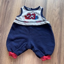 Vintage Y2K Elmo Cookie Monster Football Sesame Street 3-6 Mo Bodysuit