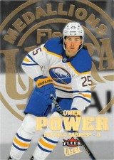 2023-24 Upper Deck Fleer Ultra Gold Medallion M-27 Owen Power 062/200 Sabres