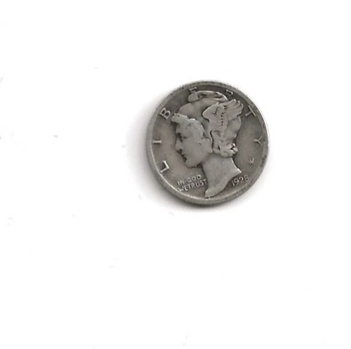 1928 S Mercury Dime circulated 90% Silver  Good Condition no combined shipping