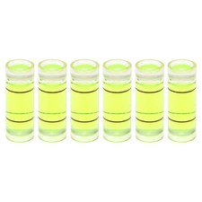 6pcs Small Cylindrical Bubble Level Vials 8x22mm Levels Measuring Tools