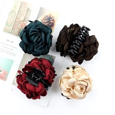 4 Pcs Hair Claw Banana Clips Tortoise Shell Claw Hair Clip,Large Size Leopard Pr