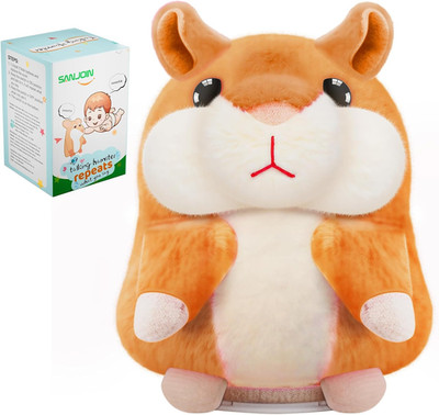 Interactive Talking Hamster Plush Toy for Kids Ages 2-6, Easter Basket Stuffer
