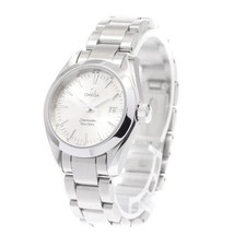 OMEGA SEAMASTER AQUATERRA 2577.30 29mm SS Silver Dial Date Quartz #C1791