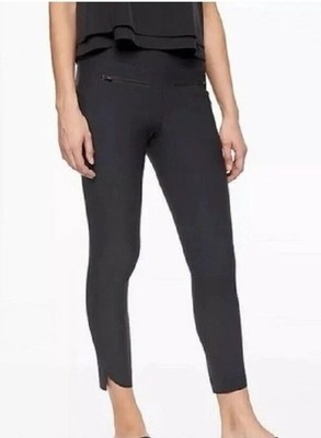 Athleta Stellar black capri pants with pockets & ankle slits $95- Medium Tall