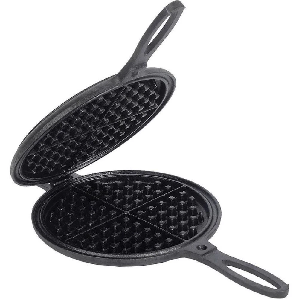 Lehman's Cast Iron Waffle Maker, Pre-Seasoned Stovetop 2 Pc Pan Makes 7 Inch
Opens in a new window o