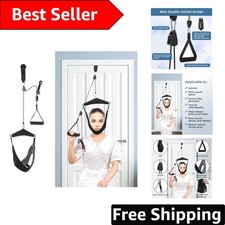 Compact Cervical Traction Device for Neck Pain Relief - Supports up to 60 lbs
