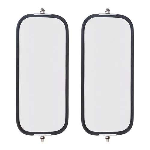 Universal West Coast Truck Set of Side Mirror Heads 6.5" x 16" w/ Sturdy Backs