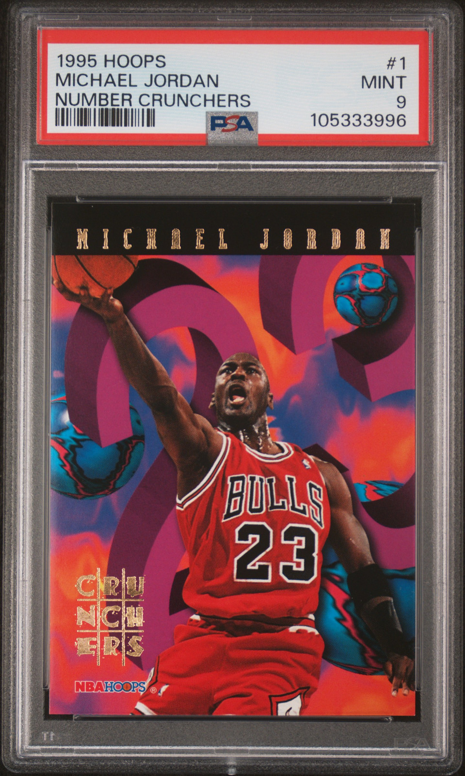 Michael Jordan 1995 Hoops #1 Number Crunchers Price Guide Michael Jordan 1995 Hoops #1 Number Crunchers Price Guide