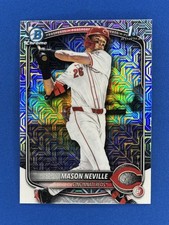 2025 Bowman Draft Chrome #BDC-109 Mason Neville 1st Prospect Mojo Reds