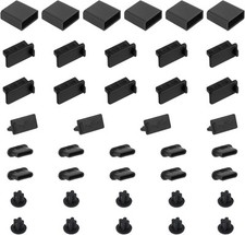 Bewudy 40 PCS 5 Types USB Anti Dust Cover Plugs, Type-C Stopper,...