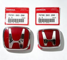 Front Rear Red H Emblem Fit For Honda Civic 96-00 Accord 92-95 Prelude 92-01 Front Rear Red H Emblem Fit For Honda Civic 96-00 Accord 92-95 Prelude 92-01