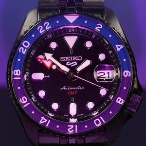 ⚫🟣 Seiko 5 Sports SSK027K1 GMT Yuto Horigome Limited Edition #1212 of 2700 🟣⚫