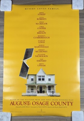 August: Osage County 2013 Promo Movie Poster 27x40 Meryl Streep Julia Roberts