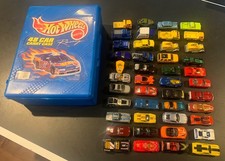 Hot Wheels 48 Car Carry Case w/ 44 Cars Mixed Lot SEE PHOTOS 