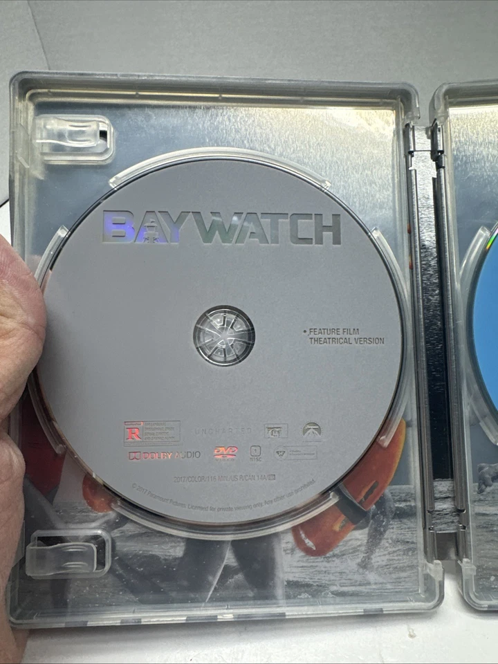 Baywatch (BluRay) Steelbook Good Condition Dwayne Johnson Comedy - Image 2 of 4
