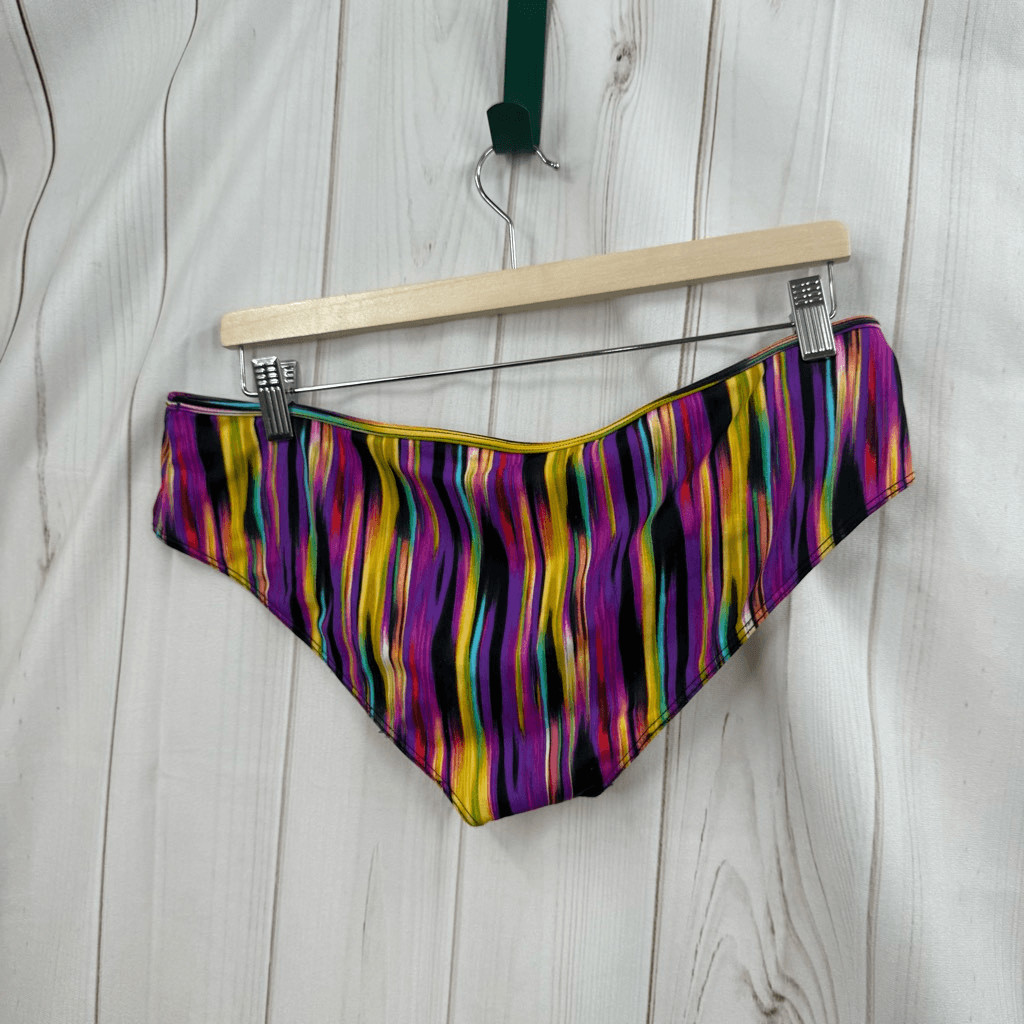 Express Women’s Large Purple Patterned Bikini Swi… - image 6