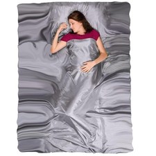 The Friendly Swede Double Sleeping Bag Liner Travel For Hotel Full Length