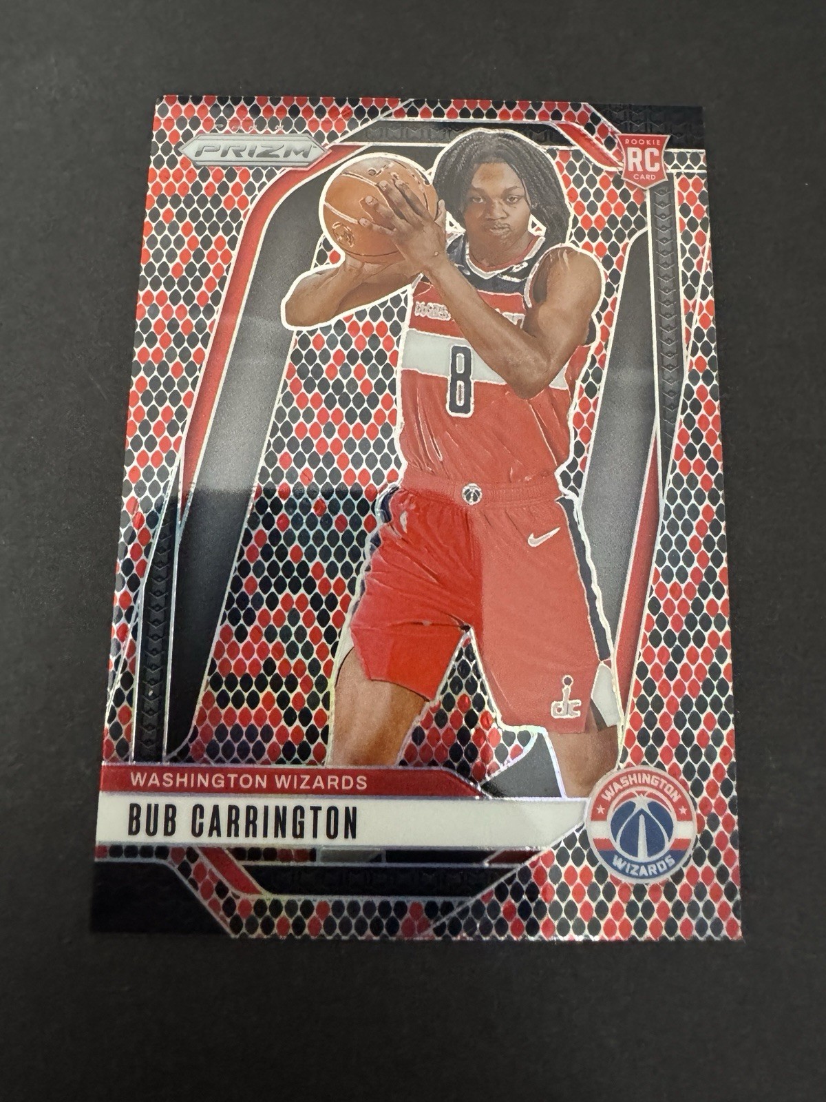 2024-25 Panini Prizm Bub Carrington RC Rookie Snakeskin #244