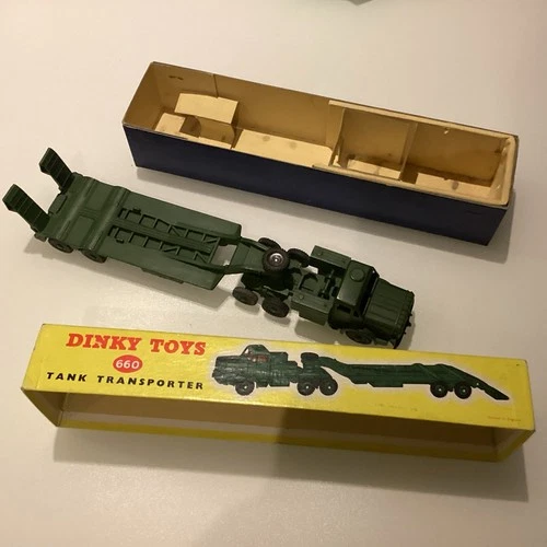 Dinky 660 Mighty Antar Tank Transporter In Original Box - Vintage 1950s Original
