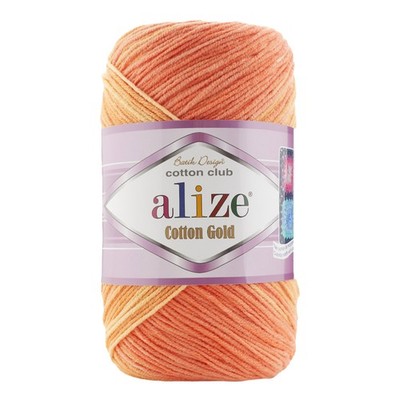 100g Farbverlaufsgarn Alize Cotton Gold Batik mehrfarbig Strickgarn Häkelgarn (0