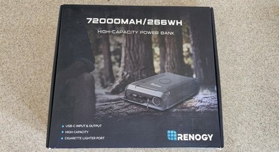 Renogy 72000mAh 266Wh Power Bank (Laptop, CPAP, Camping, Power Outage) 