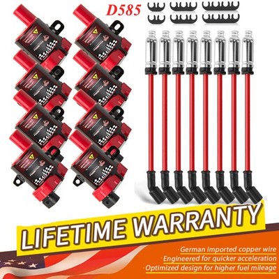 8 LS LS1 LS3 Ignition Coil & Wire For Chevy Silverado 1500 GMC Sierra 1500 99-06