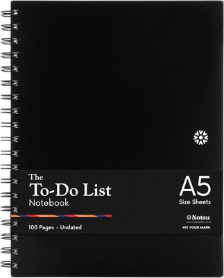 To Do List Notebook | Minimalist Planner with To-Do Checklist, Dot Grid, Notes